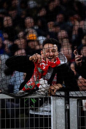 Fans of Liverpool FC during the UEFA Champions League game between Olympique de Marseille and Liverpool FC at Stade Velodrome in Marseille, France. Copyright: xPaulinexFiguetx xSPPx Sportspressphoto_SPR84241