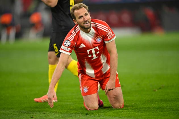 Harry Kane FC Bayern Muenchen FCB (09) am Boden FC Bayern Muenchen FCB vs R. Union Saint-Gilloise Spieltag 7 21.01.2026 DFL REGULATIONS PROHIBIT ANY USE OF PHOTOGRAPHS AS IMAGE SEQUENCES AND OR QUASI-VIDEO FC Bayern Muenchen FCB vs R. Union Saint-Gilloise