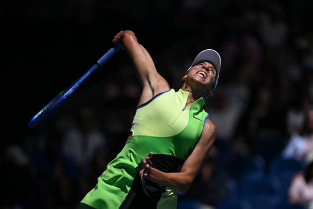 TENNIS AUSTRALIAN OPEN, Madison Keys of the USA in action during the Women™s 2nd round match against Ashlyn Krueger of the USA on day 5 of the 2026 Australian Open tennis tournament at Melbourne Park in Melbourne, Wednesday, January 22, 2026. ( NO ARCHIVING MELBOURNE VICTORIA AUSTRALIA  Copyright: xJAMESxROSSx 20260122138983745688