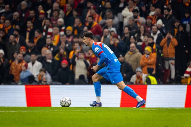 Galatasaray vs Atletico Madrid UEFA Champions League 2025-26 MD7 Marc Pubill of Atletico Madrid runs with the ball during the match.Galatasaray SK and Atletico Madrid faced each other at UEFA Champions League 2025 26 League Phase MD7. The match took place in Ali Sami Yen Rams Park Stadium on january 21, 2026. Istanbul Istanbul Turkey Copyright: xBurakxBasturkx