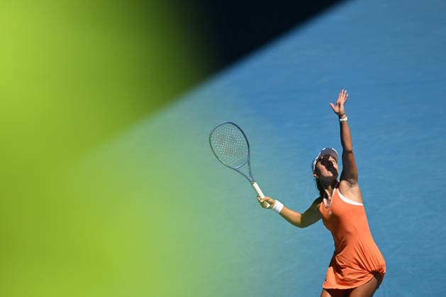 TENNIS AUSTRALIAN OPEN, Jessica Pegula of the USA in action during the Women™s 2nd round match against McCartney Kessler of the USA on day 5 of the 2026 Australian Open tennis tournament at Melbourne Park in Melbourne, Wednesday, January 22, 2026. ( NO ARCHIVING MELBOURNE VICTORIA AUSTRALIA  Copyright: xLUKASxCOCHx 20260122111476234744