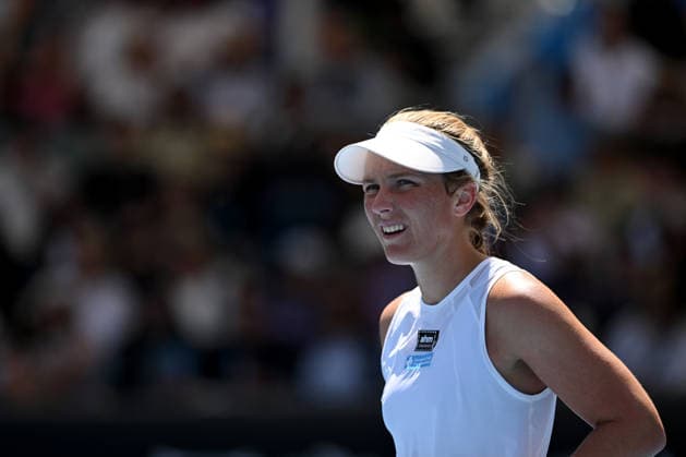 TENNIS AUSTRALIAN OPEN, Maddison Inglis of Australia during the Women™s 2nd round match against Laura Siegemund of Germany on day 5 of the 2026 Australian Open tennis tournament at Melbourne Park in Melbourne, Wednesday, January 22, 2026. ( NO ARCHIVING MELBOURNE VICTORIA AUSTRALIA  Copyright: xLUKASxCOCHx 20260122133416218550