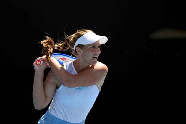 TENNIS AUSTRALIAN OPEN, Maddison Inglis of Australia in action during the Women™s 2nd round match against Laura Siegemund of Germany on day 5 of the 2026 Australian Open tennis tournament at Melbourne Park in Melbourne, Wednesday, January 22, 2026. ( NO ARCHIVING MELBOURNE VICTORIA AUSTRALIA  Copyright: xLUKASxCOCHx 20260122127908778088