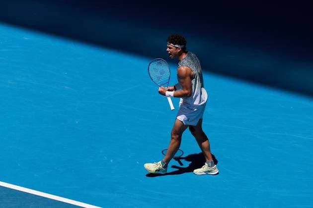 Ben Shelton of the United States of America during his second round match Australian Open tennis tournament, Day Five, Melbourne Park, Australia - 22 Jan 2026Melbourne Melbourne Park Victoria (VIC) Australia  Copyright: xRachelxBach Shutterstockx 16371208q