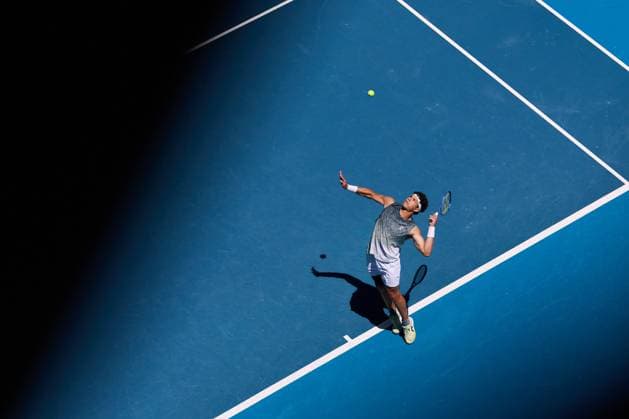 Ben Shelton of the United States of America during his second round match Australian Open tennis tournament, Day Five, Melbourne Park, Australia - 22 Jan 2026Melbourne Melbourne Park Victoria (VIC) Australia  Copyright: xRachelxBach Shutterstockx 16371208ai