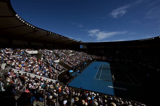 TENNIS AUSTRALIAN OPEN, General view of the match between Stan Wawrinka of Switzerland and Arthur Gea of France during the Men™s 2nd round match on day 5 of the 2026 Australian Open tennis tournament at Melbourne Park in Melbourne, Wednesday, January 22, 2026. ( NO ARCHIVING MELBOURNE VICTORIA AUSTRALIA  Copyright: xJAMESxROSSx 20260122144354449318