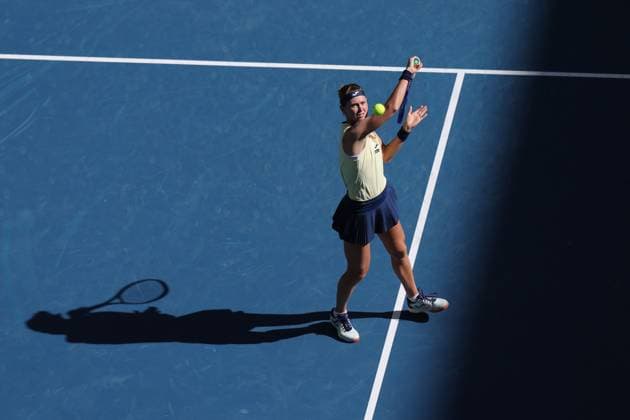Marie Bouzkova of Czech Republic during her second round match Australian Open tennis tournament, Day Five, Melbourne Park, Australia - 22 Jan 2026Melbourne Melbourne Park Victoria (VIC) Australia  Copyright: xRachelxBach Shutterstockx 16371208bp