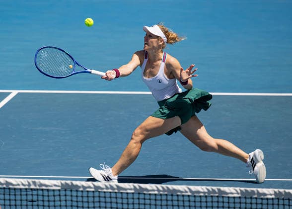 Laura Siegemund (GER), Australian Open 2026, Melbourne Park, Melbourne, Victoria, Australia. *** Laura Siegemund GER , Australian Open 2026, Melbourne Park, Melbourne, Victoria, Australia Copyright: xJuergenxHasenkopfx