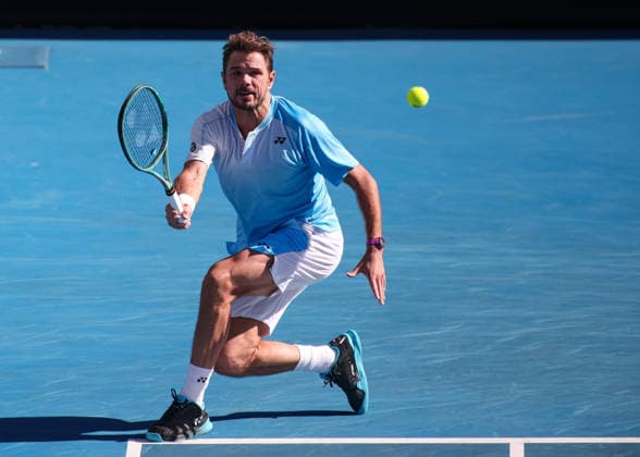 Stan Wawrinka (SUI), Australian Open 2026, Melbourne Park, Melbourne, Victoria, Australia. Copyright: xJuergenxHasenkopfx