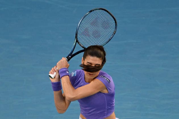 TENNIS AUSTRALIAN OPEN, Sorana Cirstea of Romania in action during the Women™s 2nd round match against Naomi Osaka of Japan on day 5 of the 2026 Australian Open tennis tournament at Melbourne Park in Melbourne, Wednesday, January 22, 2026. ( NO ARCHIVING MELBOURNE VICTORIA AUSTRALIA  Copyright: xLUKASxCOCHx 20260122127915513012