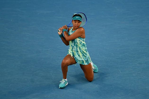 TENNIS AUSTRALIAN OPEN, Naomi Osaka of Japan in action during the Women™s 2nd round match against Sorana Cirstea of Romania on day 5 of the 2026 Australian Open tennis tournament at Melbourne Park in Melbourne, Wednesday, January 22, 2026. ( NO ARCHIVING MELBOURNE VICTORIA AUSTRALIA  Copyright: xLUKASxCOCHx 20260122137855243303