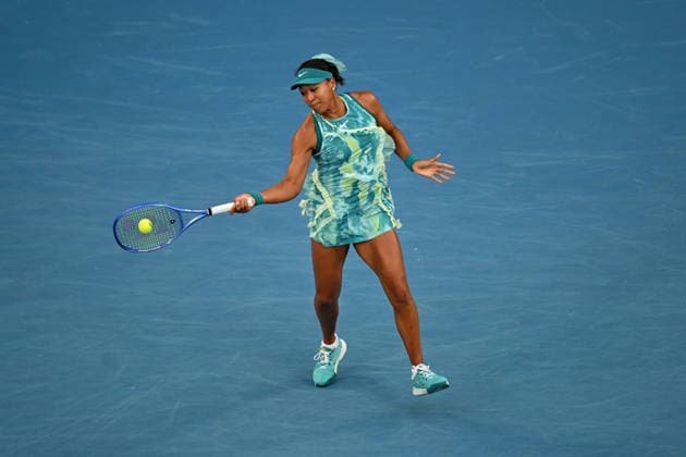 TENNIS AUSTRALIAN OPEN, Naomi Osaka of Japan in action during the Women™s 2nd round match against Sorana Cirstea of Romania on day 5 of the 2026 Australian Open tennis tournament at Melbourne Park in Melbourne, Wednesday, January 22, 2026. ( NO ARCHIVING MELBOURNE VICTORIA AUSTRALIA  Copyright: xLUKASxCOCHx 20260122186398649914