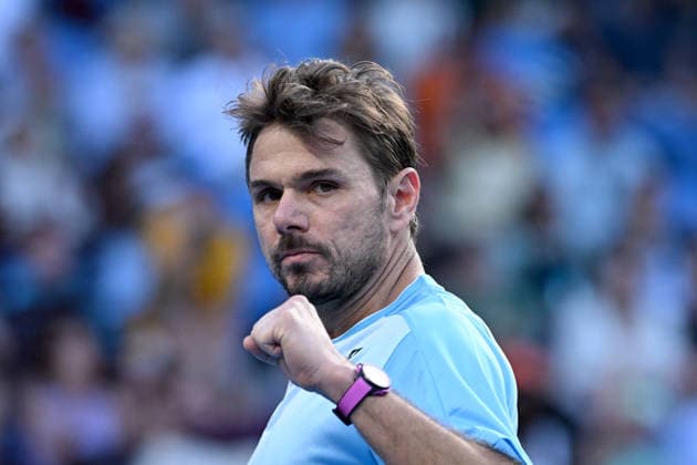 TENNIS AUSTRALIAN OPEN, Stan Wawrinka of Switzerland reacts during the Men™s 2nd round match against Arthur Gea of France on day 5 of the 2026 Australian Open tennis tournament at Melbourne Park in Melbourne, Wednesday, January 22, 2026. ( NO ARCHIVING MELBOURNE VICTORIA AUSTRALIA  Copyright: xJAMESxROSSx 20260122119187533247