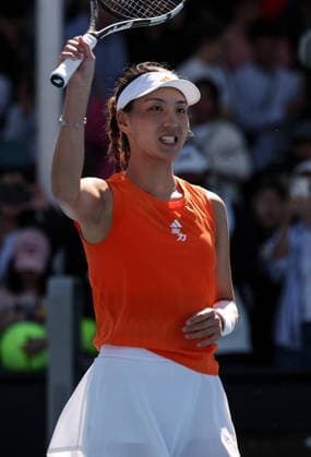 (260122) -- MELBOURNE, Jan. 22, 2026 -- Wang Xinyu of China celebrates after winning the women s singles 2nd round match against Jelena Ostapenko of Latvia at the Australian Open tennis tournament in Melbourne, Australia, Jan. 22, 2026. ) (SP)AUSTRALIA-MELBOURNE-TENNIS-AUSTRALIAN OPEN-WOMEN S SINGLES MaxPing 