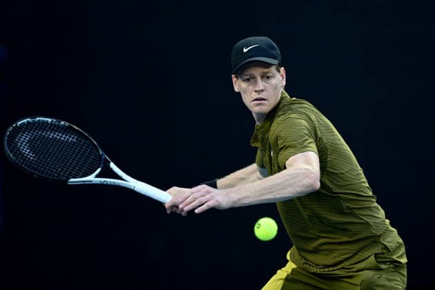 TENNIS AUSTRALIAN OPEN, Jannik Sinner of Italy in action during of his Men™s 2nd round match against James Duckworth of Australia on day 5 of the 2026 Australian Open tennis tournament at Melbourne Park in Melbourne, Wednesday, January 22, 2026. ( NO ARCHIVING MELBOURNE VICTORIA AUSTRALIA  Copyright: xJOELxCARRETTx 20260122180920640600