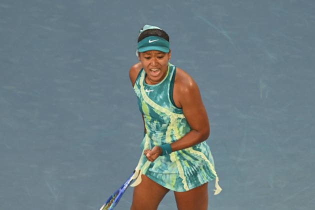 TENNIS AUSTRALIAN OPEN, Naomi Osaka of Japan reacts after winning the first set during the Women™s 2nd round match against Sorana Cirstea of Romania on day 5 of the 2026 Australian Open tennis tournament at Melbourne Park in Melbourne, Wednesday, January 22, 2026. ( NO ARCHIVING MELBOURNE VICTORIA AUSTRALIA  Copyright: xLUKASxCOCHx 20260122195239722014