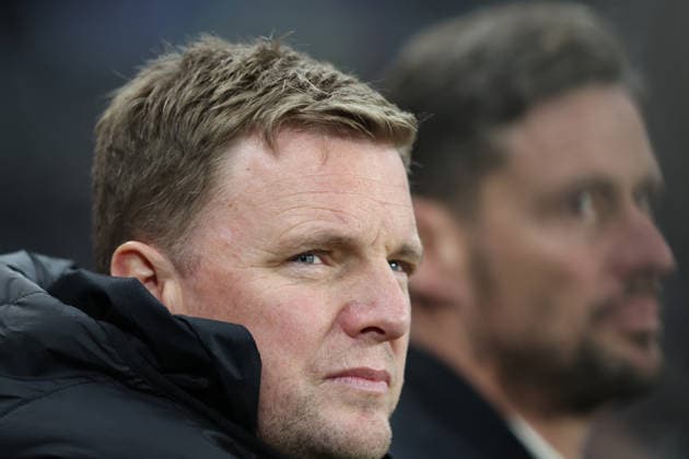 Newcastle Upon Tyne, England, 21st January 2026. Eddie Howe manager of Newcastle United during the Newcastle United vs PSV Eindhoven UEFA Champions League match at St. James Park, Newcastle Upon Tyne. Picture credit should read: Nigel Roddis Sportimage EDITORIAL USE ONLY. No use with unauthorised audio, video, data, fixture lists, club league logos or live services. Online in-match use limited to 120 images, no video emulation. No use in betting, games or single club league player publications. SPI_079_NR_NEWC_PSV SPI-4467-0079