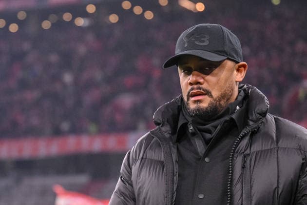 Trainer Vincent Kompany (FC Bayern München) Looks on during the UEFA Champions League 2025 26 League Phase MD7 match between FC Bayern München and R. Union Saint-Gilloise at Football Arena Munich on January 21, 2026 in Munich, Germany. (Photo by Harry Langer DeFodi Images) -
