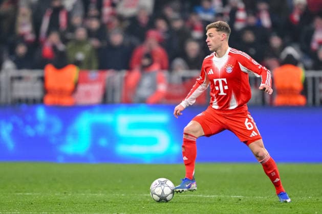 Joshua Kimmich (FC Bayern München) controls the Ball during the UEFA Champions League 2025 26 League Phase MD7 match between FC Bayern München and R. Union Saint-Gilloise at Football Arena Munich on January 21, 2026 in Munich, Germany. (Photo by Harry Langer DeFodi Images) -