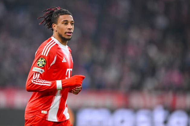 Michael Olise (FC Bayern München) Looks on during the UEFA Champions League 2025 26 League Phase MD7 match between FC Bayern München and R. Union Saint-Gilloise at Football Arena Munich on January 21, 2026 in Munich, Germany. (Photo by Harry Langer DeFodi Images) -