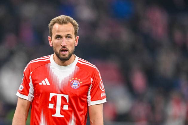Harry Kane (FC Bayern München) Looks on during the UEFA Champions League 2025 26 League Phase MD7 match between FC Bayern München and R. Union Saint-Gilloise at Football Arena Munich on January 21, 2026 in Munich, Germany. (Photo by Harry Langer DeFodi Images) -