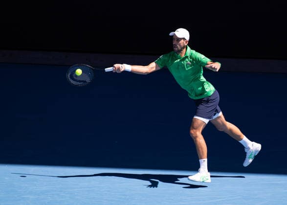 (Novak Djokovic (SRB), Australian Open 2026, Melbourne Park, Melbourne, Victoria, Australia. Copyright: xJuergenxHasenkopfx