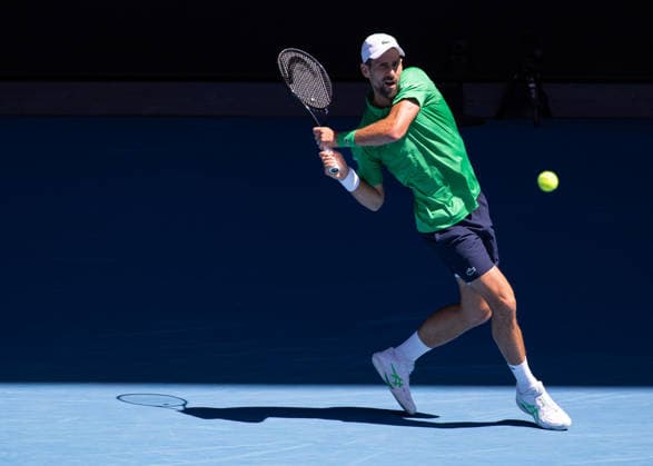 (Novak Djokovic (SRB), Australian Open 2026, Melbourne Park, Melbourne, Victoria, Australia. Copyright: xJuergenxHasenkopfx