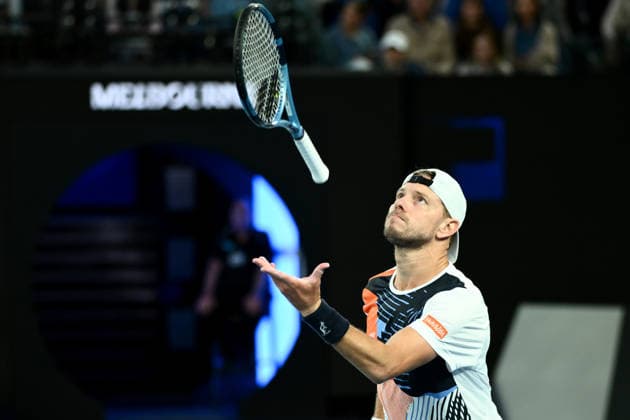 TENNIS AUSTRALIAN OPEN, James Duckworth of Australia during of his Men™s 2nd round match against Jannik Sinner of Italy on day 5 of the 2026 Australian Open tennis tournament at Melbourne Park in Melbourne, Wednesday, January 22, 2026. ( NO ARCHIVING MELBOURNE VICTORIA AUSTRALIA  Copyright: xJOELxCARRETTx 20260122111551887900