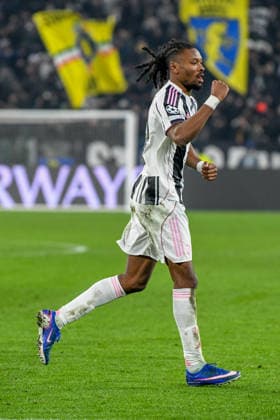 Juventus v Benfica, UEFA Champions League football, Turin, Italy Turin, Italy. 21st, January 2026. Khephren Thuram (19) of Juventus scores for 1-0 during the UEFA Champions League match between Juventus and Benfica at Allianz Stadium in Turin. Italy, Torino, Juventus Stadium  Copyright: xGonzalesxPhoto TommasoxFimianox
