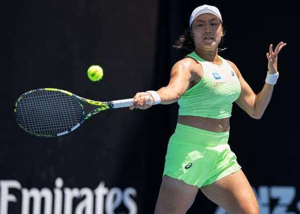 Janice Tjen (INA), Australian Open 2026, Melbourne Park, Melbourne, Victoria, Australia. Copyright: xJuergenxHasenkopfx