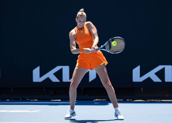 Karolina Pliskova (CZE), Australian Open 2026, Melbourne Park, Melbourne, Victoria, Australia. Copyright: xJuergenxHasenkopfx