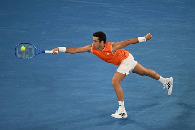 TENNIS AUSTRALIAN OPEN, Jaume Munar of Spain in action during the Men™s 2nd round match against Casper Ruud of Norway on day 5 of the 2026 Australian Open tennis tournament at Melbourne Park in Melbourne, Wednesday, January 22, 2026. ( NO ARCHIVING MELBOURNE VICTORIA AUSTRALIA  Copyright: xLUKASxCOCHx 20260122154552726620