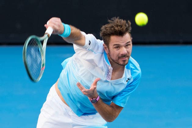 January 22, 2026: STAN WAWRINKA of Switzerland in action against ARTHUR GEA of France on KIA Arena in a Men s Singles 2nd round match on day 5 of the 2026 Australian Open in Melbourne, Australia. WAWRINKA won 46 63 36 75 76. Cal Media Melbourne Australia - ZUMAc04_ 20260122_faf_c04_060 Copyright: xSydneyxLowx