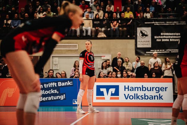 Volleyball Frauen Saison 2025 2026 Volleyball Bundesliga ETV Hamburger Volksbank Volleys vs. USC Münster 22.01.2026 Lilly Faroß ( 16, ETV Hamburger Volksbank Volleys) Bundesliga Debüt Hamburg Sporthalle Hoheluft Hamburg Deutschland