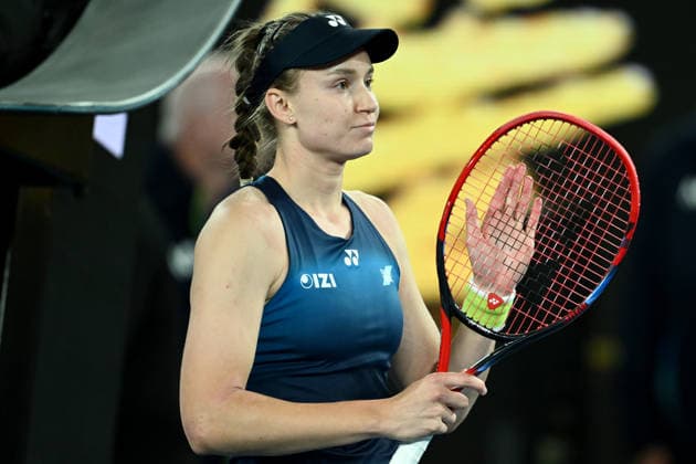 TENNIS AUSTRALIAN OPEN, Elena Rybakina of Kazakhstan celebrates match point during her Women™s 2nd round match against Varvara Gracheva of France on day 5 of the 2026 Australian Open tennis tournament at Melbourne Park in Melbourne, Wednesday, January 22, 2026. ( NO ARCHIVING MELBOURNE VICTORIA AUSTRALIA  Copyright: xJOELxCARRETTx 20260122195897672778