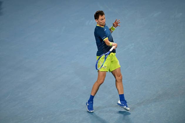 TENNIS AUSTRALIAN OPEN, Casper Ruud of Norway during the Men™s 2nd round match against Jaume Munar of Spain on day 5 of the 2026 Australian Open tennis tournament at Melbourne Park in Melbourne, Wednesday, January 22, 2026. ( NO ARCHIVING MELBOURNE VICTORIA AUSTRALIA  Copyright: xLUKASxCOCHx 20260122153026891030