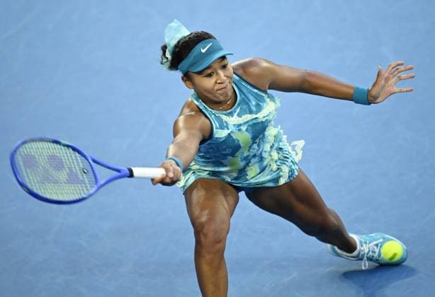 (260122) -- MELBOURNE, Jan. 22, 2026 -- Osaka Naomi hits a return during the women s singles 2nd round match between Osaka Naomi of Japan and Sorana Cirstea of Romania at the Australian Open tennis tournament in Melbourne, Australia, Jan. 22, 2026. (Photo by Xinhua) (SP)AUSTRALIA-MELBOURNE-TENNIS-AUSTRALIAN OPEN-WOMEN S SINGLES WangxShen 