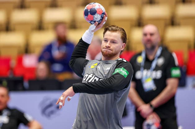 22.01.2026, Handball, Men s EHF EURO 2026, Deutschland - Portugal, Jyske Bank Boxen in Herning, Dänemark, Main Round: Tom Kiesler (Germany 30) Dänemark