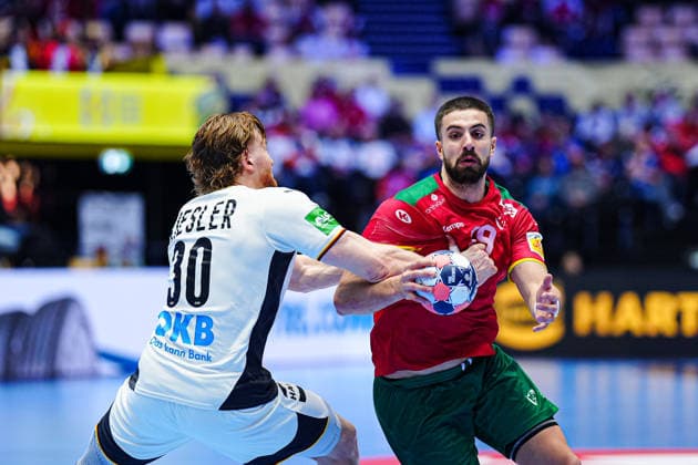 Tom Kiesler (Deutschland, 30), Martim Costa (Portugal, 79) DEN, Deutschland vs. Portugal, Handball, EHF Europameisterschaft 2026, Hauptrunde, Spieltag 1, 22.01.2026 DEN, Deutschland vs. Portugal, Handball, EHF Europameisterschaft 2026, Hauptrunde, Spieltag 1, 22.01.2026 Herning Copyright: xEibner-Pressefoto MarcelxvonxFehrnx EP_MFN