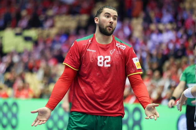 Deutschland - Portugal, EHF Handball EM 2026 Luis Frade (Portugal, 82). Handball EHF Europameisterschaft, Länderspiel zwischen Deutschland und Portugal am 22. Januar 2026 in Herning (Dänemark)., Herning Dänemark Jyske Bank Boxen