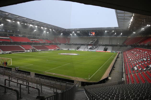 22.01.2026, xrekx, Fussball UEFA Europa League, SC Freiburg - Maccabi Tel Aviv v.l. Heimblock SC Freiburg Symbolfoto, Symbolbild, Symbol Stadion, symbolic photo, symbolic image, symbolic stadium (DFL DFB REGULATIONS PROHIBIT ANY USE OF PHOTOGRAPHS as IMAGE SEQUENCES and or QUASI-VIDEO) Freiburg