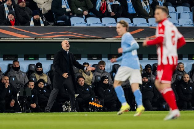 260122 Head coach Miguel Angel Ramirez of Malmö FF during the UEFA Europa League football match between Malmö FF and Crvena Zvezda on January 22, 2026 in Malmö. Photo: Petter Arvidson BILDBYRAN kod PA PA1132 fotboll football soccer fotball uefa europa league europa league malmö ff crvena zvezda bbeng röda stjärnan Copyright: PETTERxARVIDSON BB260122PA098