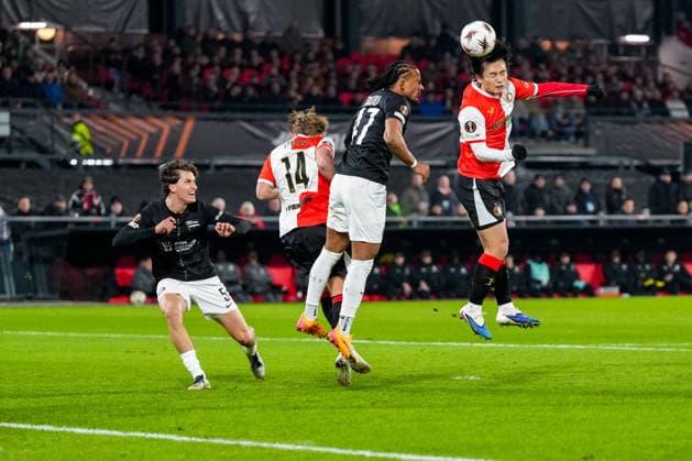 UEFA Europa League: Feyenoord v SK Sturm Graz Rotterdam - Ayase Ueda of Feyenoord during the seventh match of the UEFA Europa League 2025 2026. The match is set between Feyenoord and SK Sturm Graz at Stadion Feijenoord De Kuip on 22 January 2026 in Rotterdam, The Netherlands. Copyright: xYannickxVerhoevenx