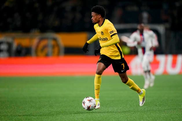 Schweiz: UEFA Europa League 2025 26, BSC Young Boys vs Olympique Lyonnais - Stadion Wankdorf, Bern: Alan Virginius (7 Young Boys) in Aktion Bern Stadion Wankdorf Bern Schweiz Copyright: xKjetilxWaberx