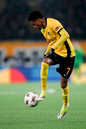 Schweiz: UEFA Europa League 2025 26, BSC Young Boys vs Olympique Lyonnais - Stadion Wankdorf, Bern: Alan Virginius (7 Young Boys) in Aktion Bern Stadion Wankdorf Bern Schweiz Copyright: xKjetilxWaberx