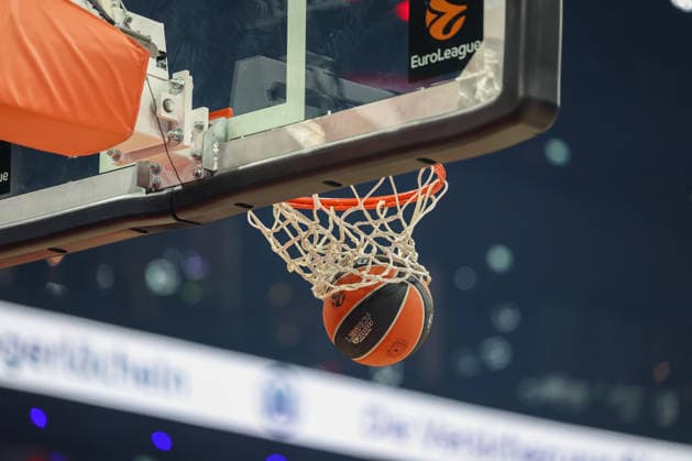 Der offizielle Spielball der Basketball Euroleague im Korb, GER, FC Bayern Basketball vs. Valencia Basket, Basketball, Euroleague, 24. Spieltag, Saison 2025 2026, 22.01.2026, GER, FC Bayern Basketball vs. Valencia Basket, Basketball, Euroleague, 24. Spieltag, Saison 2025 2026, 22.01.2026 Muenchen Copyright: xEibner-Pressefoto JennixMaulx EP_JML