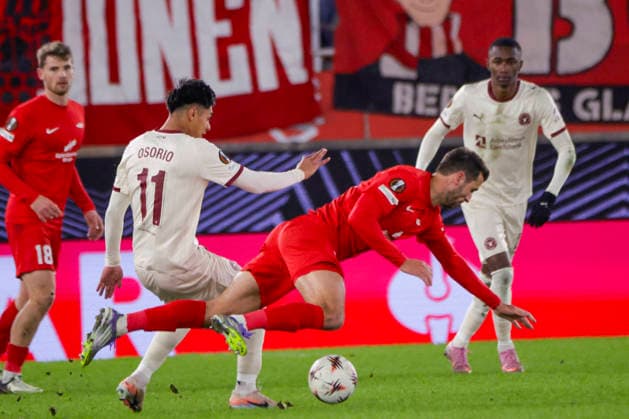 UEFA Europa League SK Brann FC Midtjylland Bergen 20260122 The UEFA Europa League match between SK Brann and FC Midtjylland at Brann Stadium Photo Paul S Amundsen NTB Bergen Norway EDITORIAL USE ONLY RESTRICTED USE FOR BETTING COMPANIES  Copyright: xPaulxS.xAmundsenx xNTBx