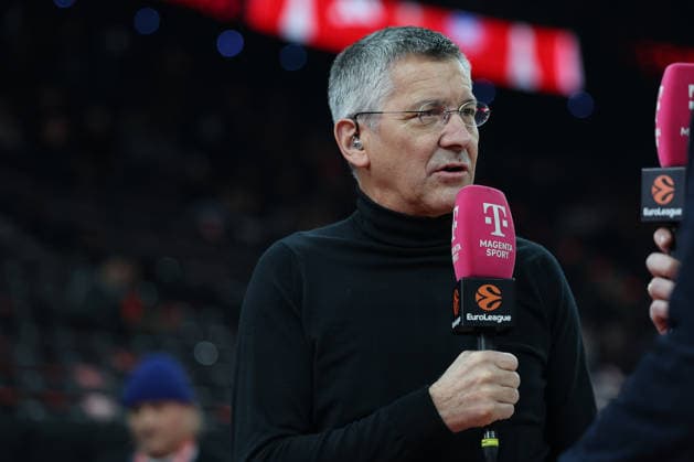 Herbert Hainer (FC Bayern Muenchen, Praesident) beim Interview vor dem Spiel, GER, FC Bayern Basketball vs. Valencia Basket, Basketball, Euroleague, 24. Spieltag, Saison 2025 2026, 22.01.2026, GER, FC Bayern Basketball vs. Valencia Basket, Basketball, Euroleague, 24. Spieltag, Saison 2025 2026, 22.01.2026 Muenchen Copyright: xEibner-Pressefoto JennixMaulx EP_JML