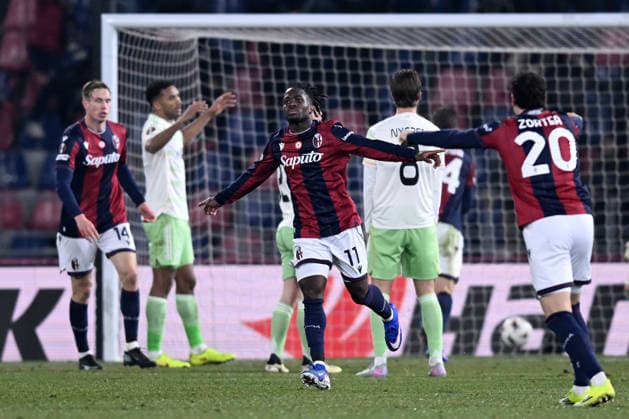 Db Bologna 22 01 2026 - Europa League Bologna-Celtic foto Daniele Buffa Image nella foto: esultanza gol Jonathan David Rowe 