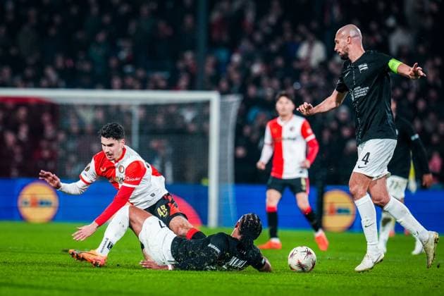 ROTTERDAM , 22-01-2026 , Stadium Feijenoord de Kuip , season 2025 2026 , UEFA Europa League football , match between Feyenoord - Sturm Graz , Feyenoord player Shaqueel van Persie Feyenoord - Sturm Graz  x201000162x Copyright: